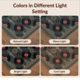 thumbnail image 7 of Design&I 5'x7' Ultra Soft Area Rug, Record Retro Disc Concentric Groove Border Soundwave Music Cd Vinyl Playful None Fluffy Washable Non Shedding for Bedroom Living Room Home Office, 7 of 7