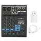 thumbnail image 3 of consola mezcladora,Mezclador de 4 canales mezclador de audio estable y duradero para Webcasting K Song Cover, 3 of 7