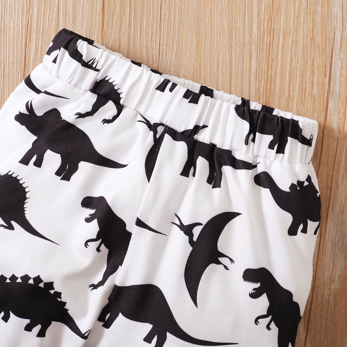Toddler Boys Outfits 4T Toddler Boy Autumn Winter Outfits 5T Toddler Boy Black And White Dinosaur Print Hooded Long Sleeve Top + Pants 2PCs Set