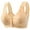 Beige, variant on fheaev Front Closure Bras For Women Plus Size Full Coverage No Underwire Comfort Wireless Snap Closing Convenient Everyday Bra Front Button Bras Older Women Front Buckle Corset Bra