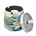 thumbnail image 2 of Ashtray Home Ashtrays Cigar Ashtray Smokeless Ashtray Fashionable and Durable Pure Elegant White Lily, 2 of 7