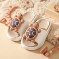 thumbnail image 2 of Hessimy Slippers for Girls Boys, Kids House Slides Sandals Shower Bathroom Non-Slip Open Toe House slippers Beach slipperstoddler kids(Khaki,12), 2 of 8