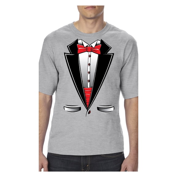 Big Men's T-Shirt - Tuxedo Prom Costume
