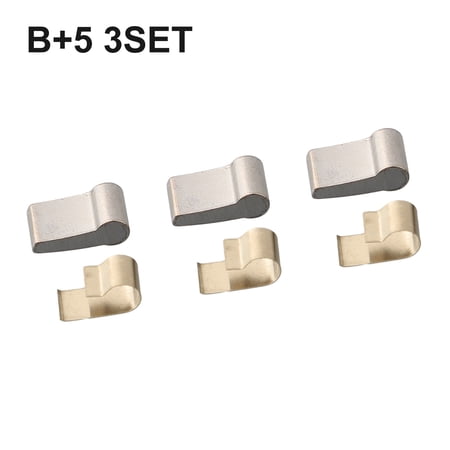 Sagargo 3-6 Sets Bike Hub Pawl Bicycle Wheel Cassette Hub Body Pawls with Spring Kits Stainless Steel Ratchet Freehub Pawls B+5 3Set