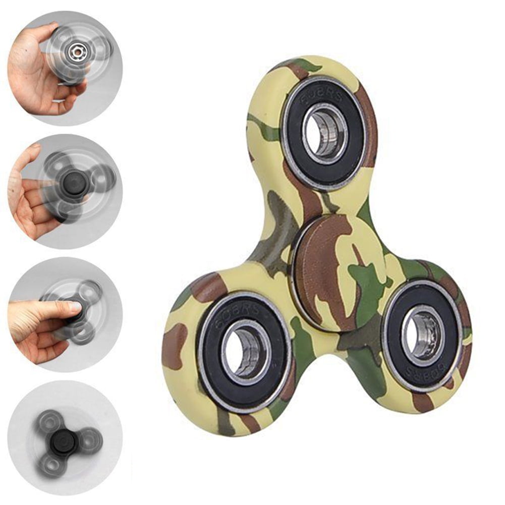 Fidget Spinner Toy Led Light Print Hand Controlled Stress Relieving Assorted 