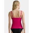 thumbnail image 3 of Time and Tru Women's and Women's Plus Plunge Tankini Top, Sizes XS-2X, 3 of 5