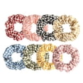 thumbnail image 1 of 8pcs Scrunchies de cabello Yuyangstore elástico rayas suaves para mujer, 1 of 8