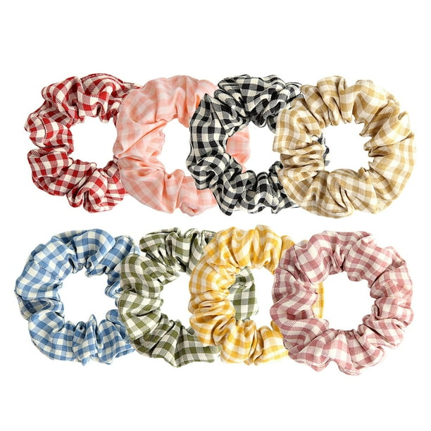 8 unids / set elásticas para el cabello, elásticas de moda , accesorios para el soporte de cuerdas de cola , Scrunchi