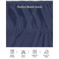 thumbnail image 5 of Dark Blue Bed Skirt Solid Color Bed Skirts California King Size 18 Inch Drop, Wrap Around Dust Ruffle&nbsp;Bedskirt with Adjustable Elastic Belt for Queen Size Beds, 5 of 7