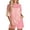 Z-Pink, variant on Fantaslook Color Block Two Piece Sets for Women Texture Crew Neck Short Sleeve Tops and Shorts Outfits Loungewear with Pocket