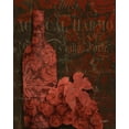thumbnail image 2 of Stimson, Diane 12x14 Black Ornate Wood Framed with Double Matting Museum Art Print Titled - Red Wine Damask, 2 of 4