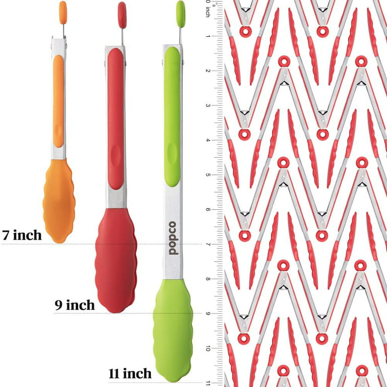 3-7, 9, 12 inch, heavy duty, nonstick, stainless steel silicone kitchen  tool tongs spatulas whisk