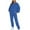 35-Jogger Sets-Blue, variant on SELONE 2 Piece Workout Sets For Women Long Sleeve Pullover Hooded Tops Long Sweatpants Crew Neck Sweat Suits Loose Taper Leg Gym Sets Pockets Solid Jogger Fall Wintern Clothes Army Green