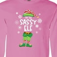 thumbnail image 4 of Inktastic Funny Christmas I'm the Sassy Elf with Shoes and Hat Long Sleeve T-Shirt, 4 of 5