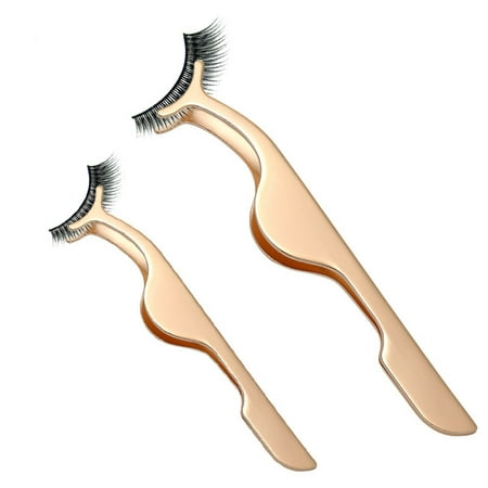 False Eyelashes Curler Stainless Steel Extension Eye Lash Applicator Remover Tweezers Clip Makeup (Best Eye Makeup Remover For Eyelash Extensions)