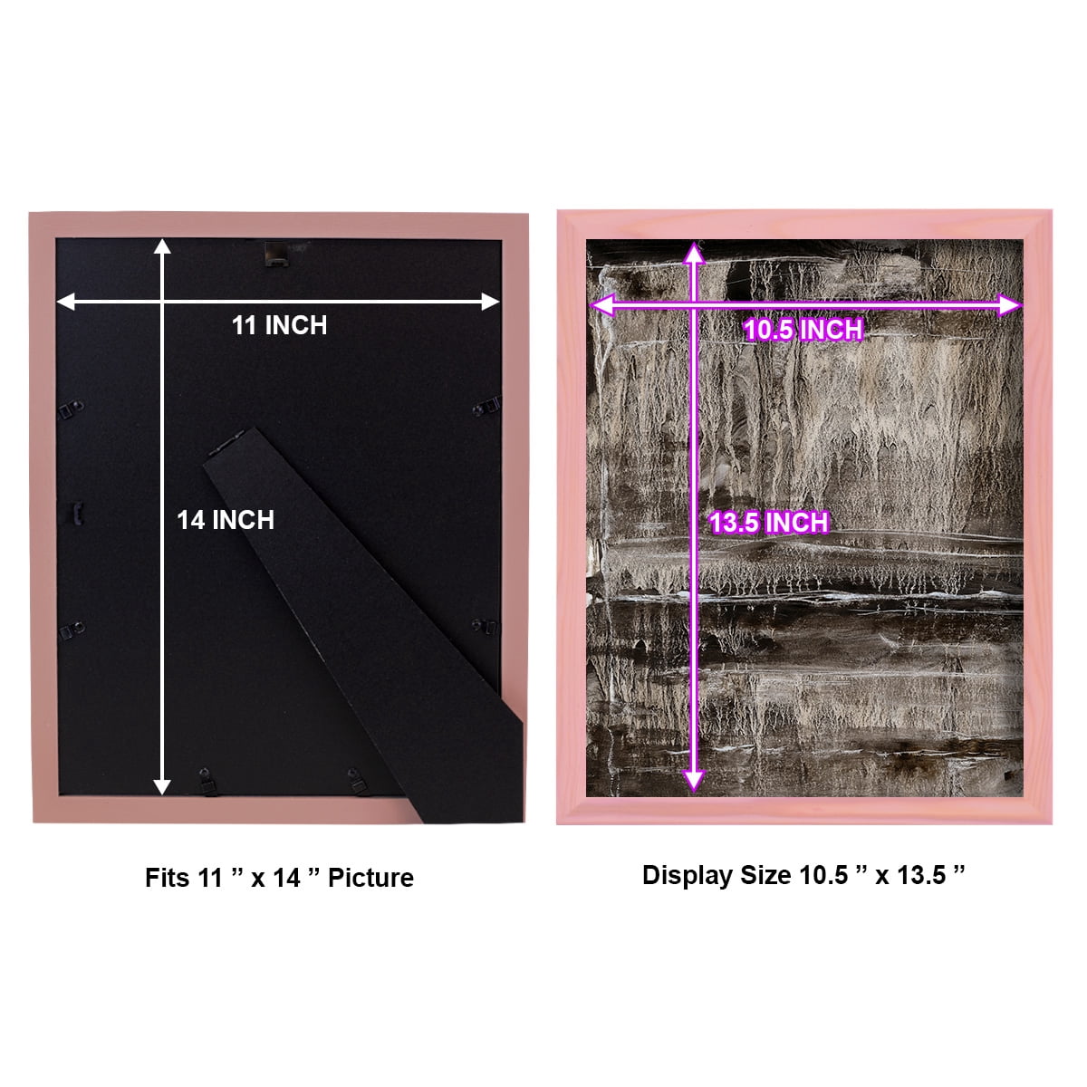 Continuum III -Framed Print w/glass-Sunset Pink