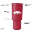 thumbnail image 2 of Vaso Simple Modern Arkansas Razorbacks de acero inoxidable de 900 ml, 2 of 4
