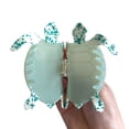 thumbnail image 4 of Pinza para el pelo con forma de tortuga marina, pinza para el pelo de acetato para niña, pinzas para el pelo grandes para mujer, verde claro, 4 of 7