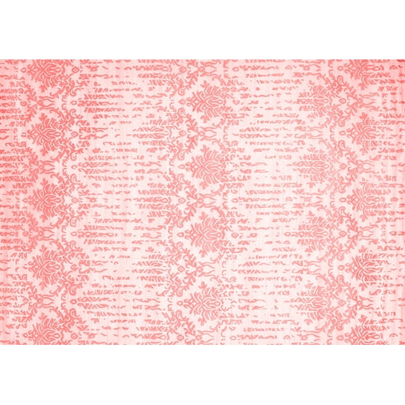 Ahgly Company Indoor Rectangle Abstract Red Contemporary Area Rugs, 3' x 5'