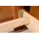 thumbnail image 4 of Pestillo de cama con bisagras para cama engrosada, hebilla para cama, muebles, accesorios de cama ocultos, pieza de conexión, tornillo, cierre de cama, juego de 4 (incluidos tornillos), 4 of 5
