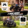 thumbnail image 5 of 24V Ride On Dump Truck for Kids, Licensed Toyota Land Cruiser FJ45 Power Car Wheels Ride On Toy with Electric Dump Bed, Parent Remote Control, Music, LED Lights, Birthday Gift for Kid Ages 3-6, Black, 5 of 11
