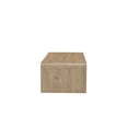thumbnail image 3 of Maria Coffee Table, 2 Drawer and Waterfall Style, Beige Wood 47 Inch, 3 of 5