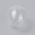 thumbnail image 2 of Round Mechanized Blown Glass Globe Ball Bottles for Stud Earring or Crafts Oval Clear 22x18mm Hole: 4mm, 2 of 2
