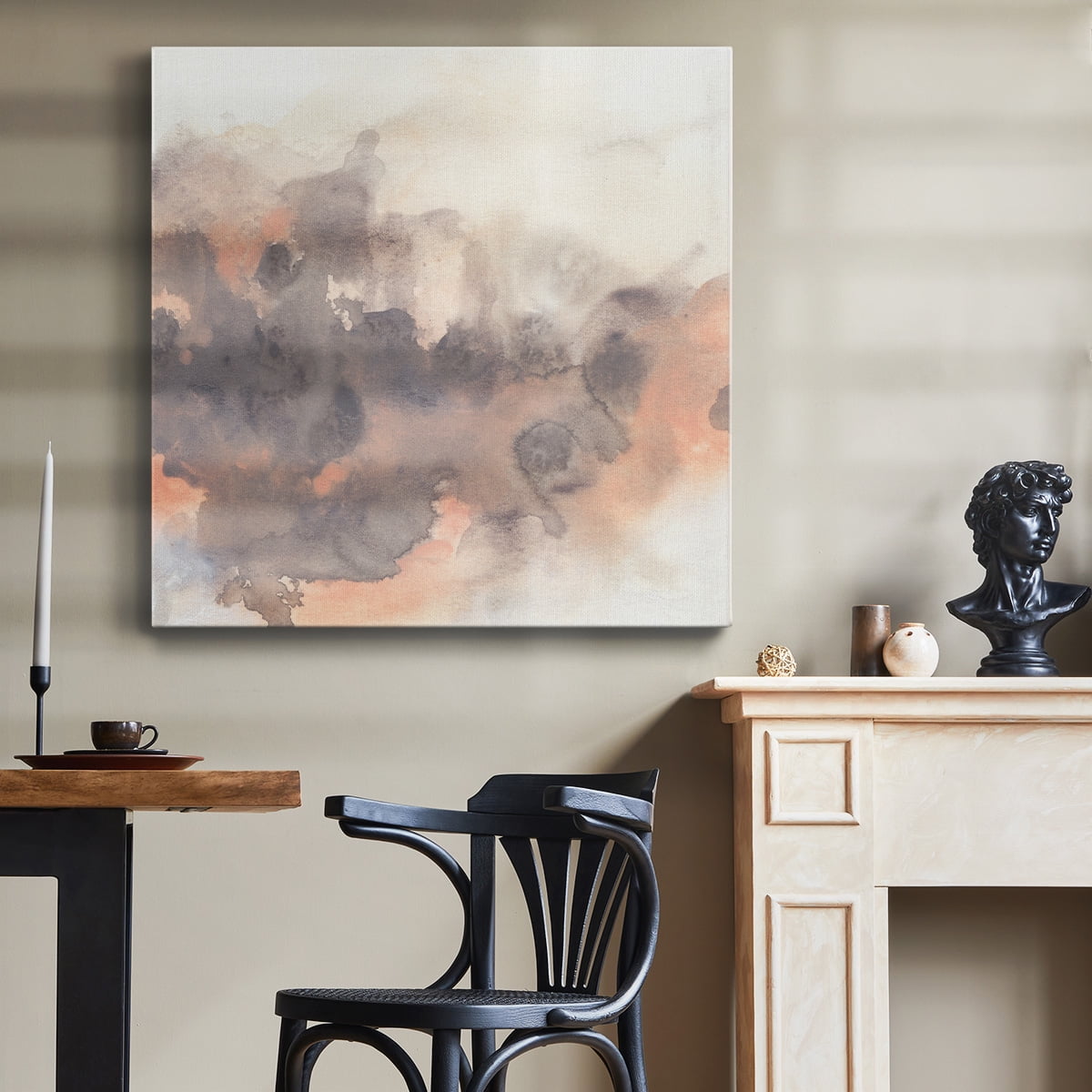 Wexford Home Smoke Surface I-Premium Gallery Wrapped Canvas, 16" x 16" - Ready to Hang