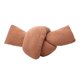 thumbnail image 2 of Cojín decorativo con nudo retorcido, cómodo cojín anudado, cojín de peluche suave Marrón claro, 2 of 9
