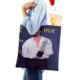 thumbnail image 4 of Pedro Pascal Bolso de tela con estampado de lienzo para mujer, bolsa de compras reutilizable y estética, con cremallera interior, regalo para mujer,38*45cm., 4 of 6