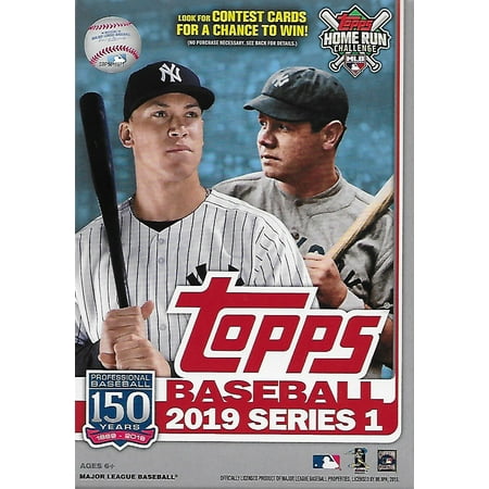 - 2019 Topps Baseball Factory Sealed Series One Hanger Box with 67 Cards per box Possible Autographs, Game Used Relic cards and more
