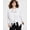 Bright White, variant on Trendy Plus Size Knit Drape-Front Blazer Bright White 3X