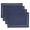 Navy Blue, variant on Fennco Styles Solid Color Laser-Cut Hemstitch Design Table Placemats 13" W x 19" L, Set of 4 - Classic Table Mats for Dining Table Décor, Banquets, Holiday, Family Gathering and