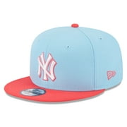 Men's New Era Light Blue/Red New York Yankees Spring Basic Two-Tone 9FIFTY Snapback Hat - OSFA