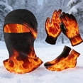 thumbnail image 3 of YHAICO Winter Socks for Men Thermal Cute Mid-calf Socks Print Socks Winter Outdoor Cycling Warm Hat Gloves and Socks Set Windproof Warm Sports, 3 of 5