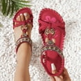thumbnail image 2 of Women's Sandals Elegant Summer Low Wedge Sandals for Women Arch Support Sandals Women's Toe Separator Comfortable Orthopaedic Jean Sandals for Women Rope Sandals for Women Footbed Slingback, 2 of 9