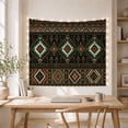 thumbnail image 5 of Southwestern Aztec Geometric Diamonds in a Bold Tribal Composition, Mystical Boho Style for Nature Lovers, Tribal Wall Art Housewarming Gift Tapestry Wall Hanging for Bedroom and Living Room, 5 of 7