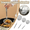 thumbnail image 4 of 1/3pcs Stainless Steel Colander Super Dense 100 Mesh Domestic Kitchen Oil Filte, 4 of 8