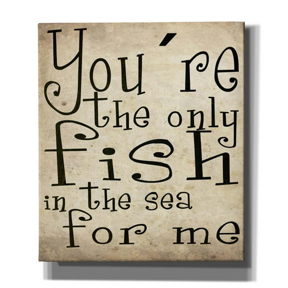 Cortesi Home 'You're The Only Fish In The Sea' by Nicklas Gustafsson, Canvas Wall Art, 26"x34"