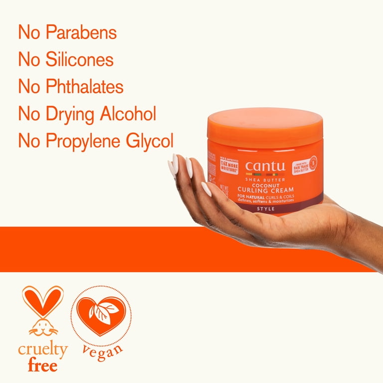Cantu, Coconut Curling Cream, 12 oz, Shea Butter & Coconut Oil