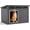 Black, variant on OFFIGAM Waterproof Resin Cat House Blue Indoor Outdoor Easy Clean Modern Design 23.43x22.64x22.8in