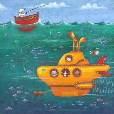 - Yellow Submarine Print Wall Art By Peter Adderley