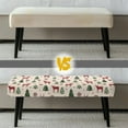 thumbnail image 6 of Yuyamidu Xmas Bench Cover for Dining Table Reindeer Jacquard Bench Seat Protector Cover for Living Room Washable Rectangle Seat Protector Gift for Holiday, 6 of 8