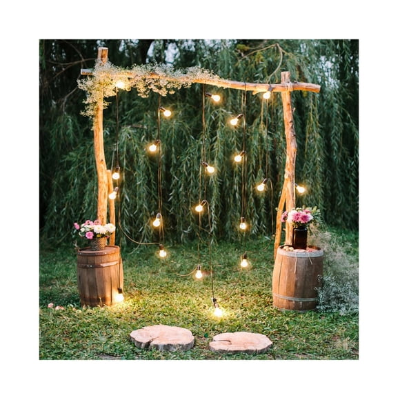 Baocicco 6x6ft Toiles de Fond Rustiques pour Mariage Photographie Cérémonie de Fiançailles Jardin Parc Forêt Décorations de Mariage Style Campagne Fête Toile de Fond Photo Anniversaire Filles Couples Accessoires Studio