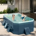 thumbnail image 2 of No Installation No Inflatable Swimming Pool Pool Thickening Wear-resistant Outdoor Folding Paddling Pool Household Pool, 2 of 12