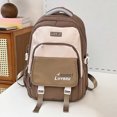 thumbnail image 2 of ibiyuan Laptop Backpack Student Durable Bookbags Large Capacity with Pockets Printed Back To School Outdoor, Hiking, Camping, Sports,One Size,Khaki, 2 of 4