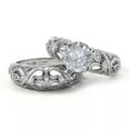 thumbnail image 4 of EOEMY Elegant 2Pcs/Set 925 Silver Filled Ring Women Cubic Zircon Jewelry Gift Sz 6-10-6, 4 of 5