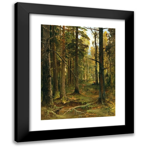 Julius Sergius Klever 12x14 Black Modern Framed Museum Art Print Titled - Little Red Riding Hood