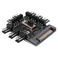 thumbnail image 3 of Multi Way Splitter Cooler Cooling Fan Hub PC Computer 1 to 8 3pin 12V Power Socket PCB Adapter XXM8, 3 of 8