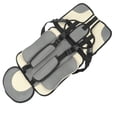 thumbnail image 4 of Asiento de seguridad para niños, asiento portátil para coche, plegable, con correa ajustable, accesorios de viaje, asiento protector gris, 4 of 14